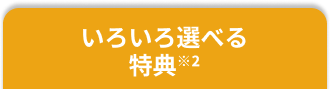 いろいろ選べる特典※2