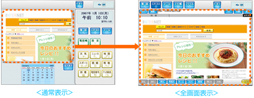 大きい、見やすい、大画面表示。