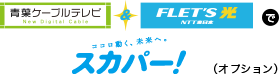 青葉ケーブルテレビ＆フレッツ光サービスでスカパー！（オプション）