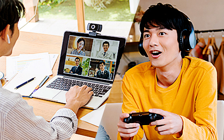 オンラインゲームやweb会議もサクサクできる