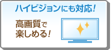 ハイビジョンにも対応！