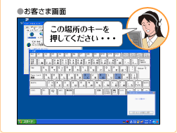 画像：お客さま画面