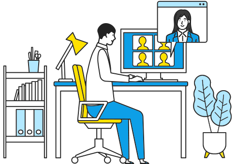 フレッツ光でテレワーク(在宅勤務)やオンライン学習をする準備をしよう!イメージ