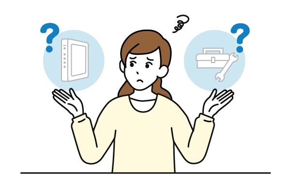 インターネットを使うのに何の機器が必要か分からない